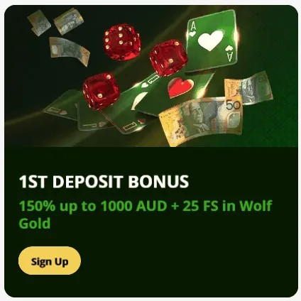 Lucky Green Casino 1st Deposit Bonus